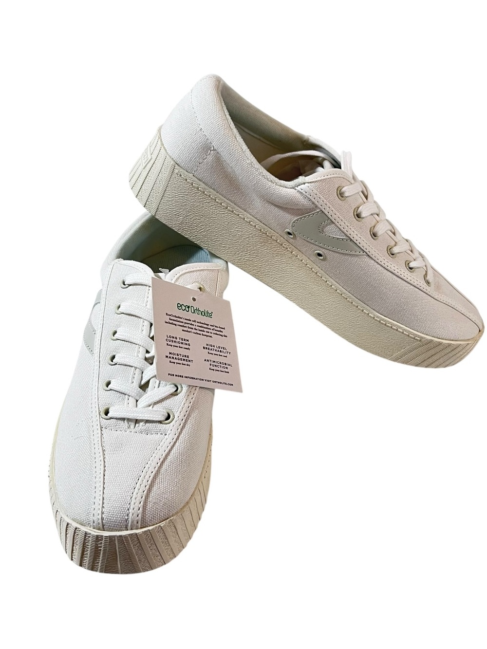 Tretorn NY Lite Bold Sneaker Tennis Shoes Womens Size 8.5 White New
